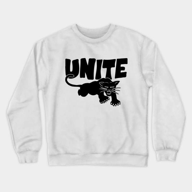 Black Panther Party: UNITE Crewneck Sweatshirt by thespookyfog